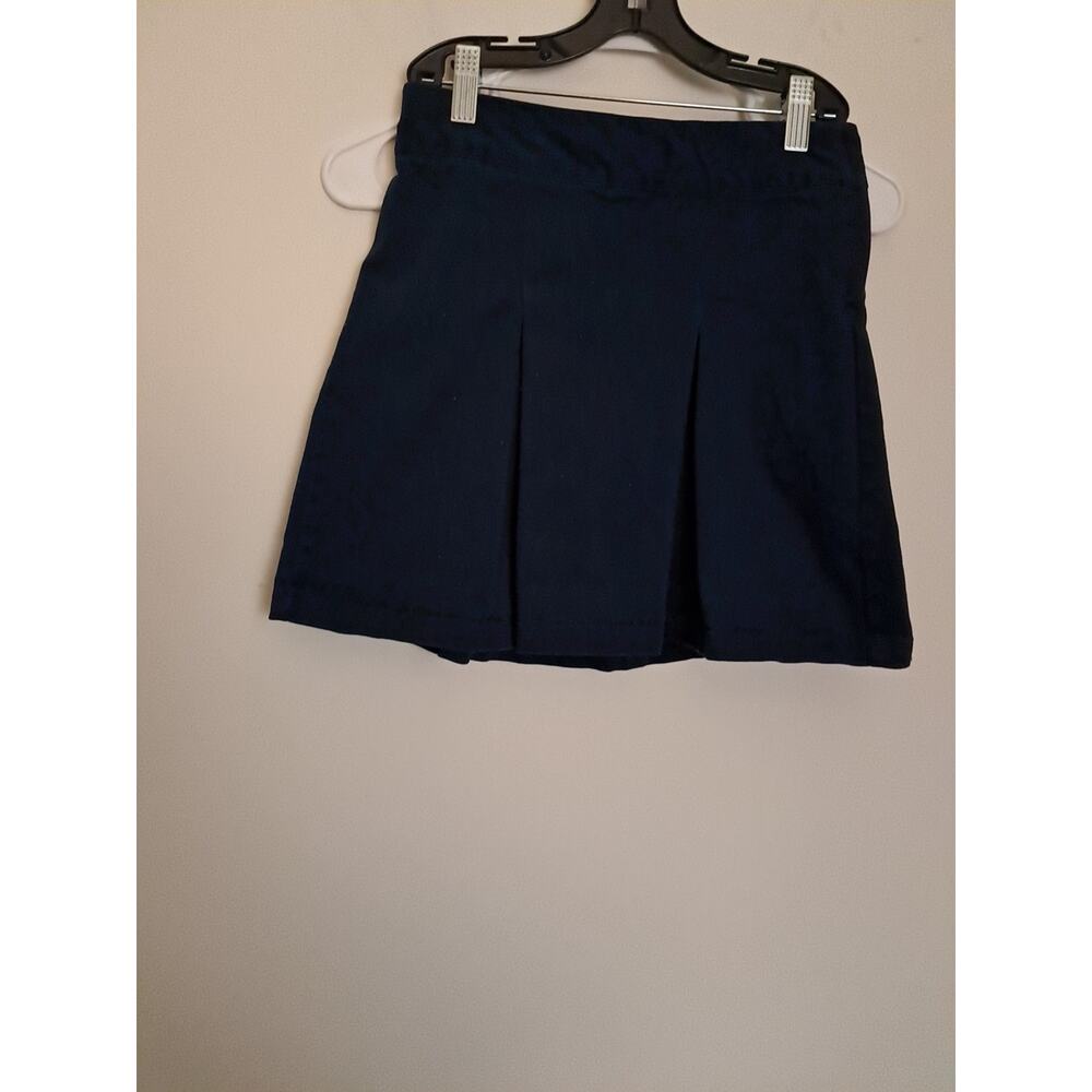 Cat & Jack Skort Girls 8 Navy School Uniform Pleated Built In Shorts Stretch